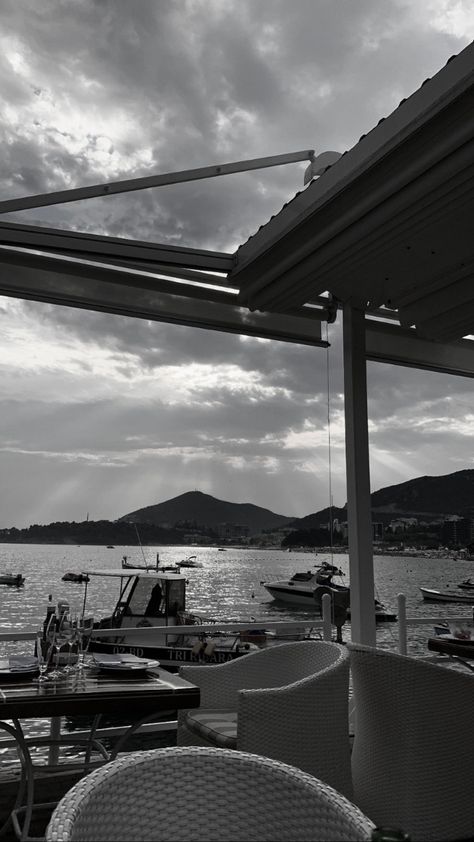 #montenegro #crnagora #sea #aesthetic #blackandwhite #budva Budva Montenegro Fake Story, Budva Montenegro Aesthetic, Montenegro Aesthetic, Tivat Montenegro, Montenegro Beach, Budva Montenegro, Sea Aesthetic, Cn Tower, Vision Board