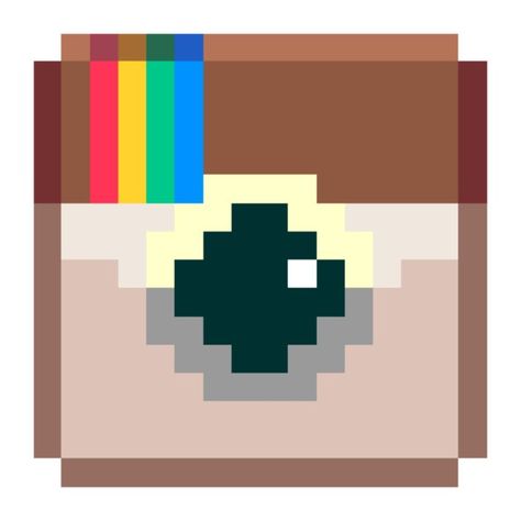 Pixel Instagram Icon, Instagram Pixel Icon, Fire Pixel Art, Ios Png Icons, Pixel App Icons, Pixelated Icons, Aesthetic Iphone Icons, Ios Png, Retro Icons