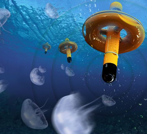 Ocean Guard – jellyfish repellant Ocean Technology, Ocean Jellyfish, Clever Packaging, Floating Architecture, Kim Minji, High Tech Gadgets, Yanko Design, Cool Tech, Future Technology