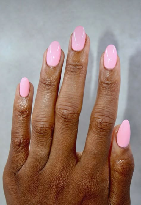 Strawberry Milkshake Nails, Creamy Pink Nails, Sweet Pink Nails, Perfect Nail Color, Basic Nails, Strawberry Milkshake, Pink Nail Polish, Ballet Pink, New Nails