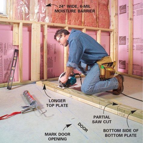 Insulating Basement Walls, Garage Refrigerator, Framing Basement Walls, Basement Insulation, Wet Basement, Basement Finishing, Basement Gym, Man Cave Basement, Diy Basement