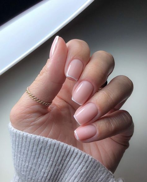 Natural Acrylic Nails, Square Nail Designs, Nagel Tips, Short Square Nails, Instagram Nails, Neutral Nails, Hot Nails, Summer Nail, French Tip Nails