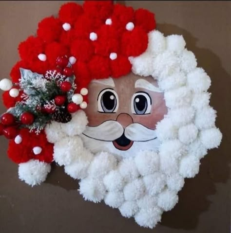 Christmas Crafts To Sell, Handmade Christmas Crafts, Christmas Float Ideas, Pom Pom Crafts, Office Christmas Decorations, Thigh Recipes, Candy Christmas Decorations, Candyland Decorations, Christmas Door Decorations