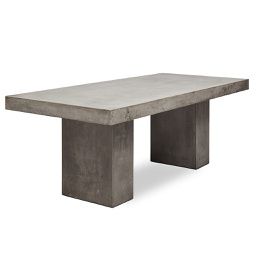 Elcor Dining Table | Urbia Imports Concrete Dining Table, Concrete Table, Concrete Color, Counter Height Dining Table, Counter Table, Patio Interior, Counter Height Table, Modern Outdoor Furniture, Pool Furniture