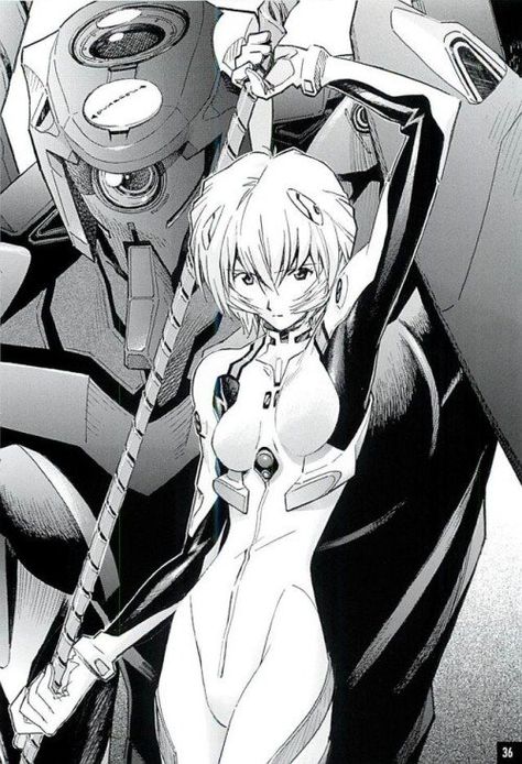 Manga Wall, Evangelion Art, Neon Evangelion, Rei Ayanami, Mia 3, Genesis Evangelion, Neon Genesis, Trik Fotografi, Black And White Posters