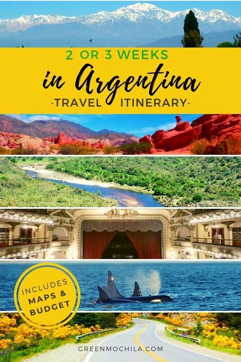 Planning 2 or 3 weeks in #Argentina? Read our handmade travel itinerary to make the most of your 14 or 21 days in Argentina. Buenos Aires, nature hikes, national parks & even part of Patagonia. Everything for your backpacking Argentina itinerary 2 or 3 weeks. We include 2 routes, travel tips, budget and maps. #southamerica #travel Argentina 2 Week Itinerary, 2 Weeks In Argentina, Argentina Travel Itinerary, Backpacking Argentina, Argentina Itinerary, South America Travel Itinerary, Argentina Culture, Egypt Resorts, Travel Argentina