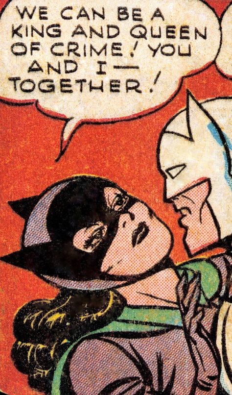 CATWOMAN vintage comic panel 1950's. Catwoman the Life & Times of a Feline Fatale by Suzan Colón (please follow minkshmink on pinterest) #catwoman #comicstrip Batman Catwoman Comic, Vintage Comic Panels, Vintage Catwoman, Vintage Comic Art, Playboy Cartoons, Catwoman Comic, Comic Panel, Kitty Girl, Catwoman Cosplay