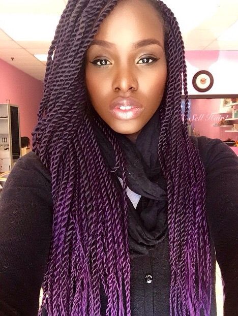 Purple hair Sengelese Twist, Twist Medium, Senegalese Twist Crochet Braids, Senegalese Twist Styles, Cute Bob Hairstyles, Senegalese Twist Hairstyles, Natural Hair Twist Out, Traditional Hairstyle, Natural Hair Twists