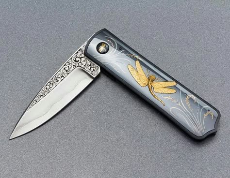 Aesthetic Pocket Knife, Vigilante Aesthetic, Knife Sheath Ideas, Bell Chimes, Knife Display Case, Engraving Jewelry, Swiss Knife, Tactical Swords, Handcrafted Knife