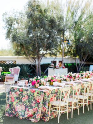 Colorful Floral Wedding, Garden Soiree, Floral Wedding Inspiration, Wedding Table Linens, Wedding Tablecloths, Eclectic Wedding, Floral Tablecloth, Wedding Linens, Outdoor Wedding Venues