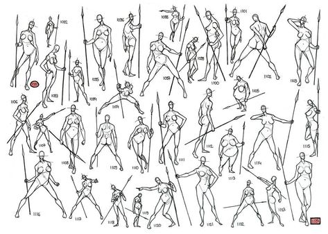 I did not create this pin, but i edited it so it is more school-work environment friendly. Pose Spear Reference, Spear Action Pose Reference, Poses With A Spear, Spear Pose Drawing, Spear Drawing Pose, Spear Stance, Woman With Spear Pose, Spear Reference Pose, Spear Poses Drawing Reference