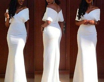 Satin Long Dresses, Maid Of Honor Gown, Nigerian Bridesmaid Dresses, Long Dress Bridesmaid, White Long Gown, African Bridesmaid Dresses, Satin Mermaid Wedding Dress, Simple Satin, Mermaid Bridesmaid