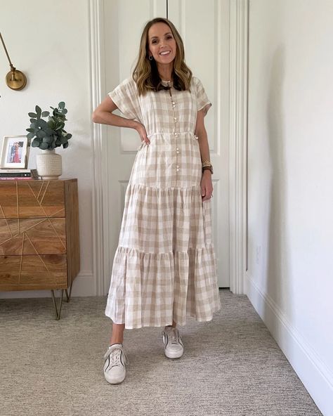 How To Style It - Merrick's Art Dresses 2022 Summer, Midi Boho Dress, Teacher Dresses, Teaching Outfits, Summer Style Guide, Boho Midi Dress, Darling Dress, Tiered Midi Dress, Midi Dress Casual