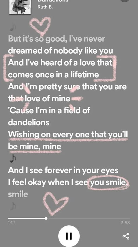 Dandelion Lyrics, Valentine Songs, Songs That Describe Me, Short Instagram Quotes, Romantic Questions, Best English Songs, Song Words, Emoji For Instagram, Meaningful Lyrics