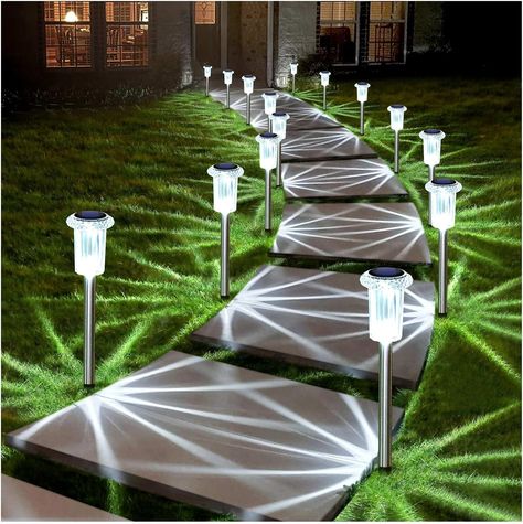 Solar Lights Outdoor 10 Pack Solar Pathway Lights Outdoor Waterproof Solar Garden Lights LED Stainless Steel Outdoor Solar Lights for Yard Path...

#SolarLights
#OutdoorLighting
#PathwayLights
#GardenLights
#LandscapeLighting Sidewalk Lighting, Outdoor Pathway Lighting, Solar Yard Lights, Walkway Lighting, Brick Pathway, Front Yard Decor, Walkways Paths, Solar Pathway Lights, Walkway Lights