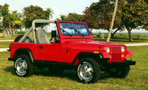 1990 Jeep Wrangler, Red Jeep Wrangler, 1987 Jeep Wrangler, Jeep Images, Jeep Wrangler Models, Goodyear Wrangler, Cj Jeep, Red Jeep, Mazda Mazda3