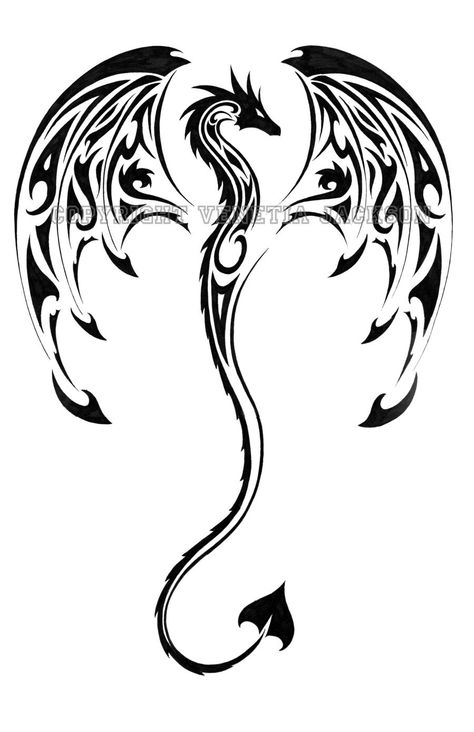 Dragon Chinese Tattoo Designs, Dragon Tattoo Outline, Dragons Tattoo, Chinese Dragon Tattoos, Kunst Tattoos, Tattoo Templates, Celtic Dragon, Arrow Tattoo, Dragon Tattoo Designs