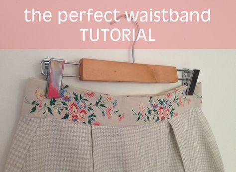 Sewing Notes, Waistband Tutorial, By Hand London, Garment Sewing, Creation Couture, Sewing Skirts, Sewing Projects For Beginners, Sewing Skills, A Skirt