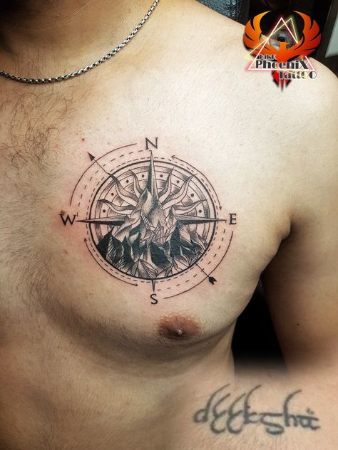 #name #tattoo #coveruptattoo #with #compasstattoo #navy #mountains #mountaintattoo #compass #inkedgirls #inktober2021 #tattoocover #tattooremoval #chandigarh #chesttattoo #phoenix #phoenixtattoo #mensfashion #tattooideas #besttattooartistchandigarh #arrowtattoo Navy Tattoos, Shiva Tattoo, Arrow Tattoo, About Tattoo, Mountain Tattoo, Phoenix Tattoo, Cover Up Tattoo, Name Tattoo, Tattoo Removal