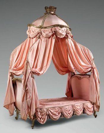 When just any bed will not do, a Louis XV bed will do! So over the top it's down the back side. Source:  www.alaintruong.com Louis Xv Furniture, Bed Crown, Canopy Beds, French Bed, Antique Beds, Canopy Bed, French Furniture, French Decor, Beautiful Bedding