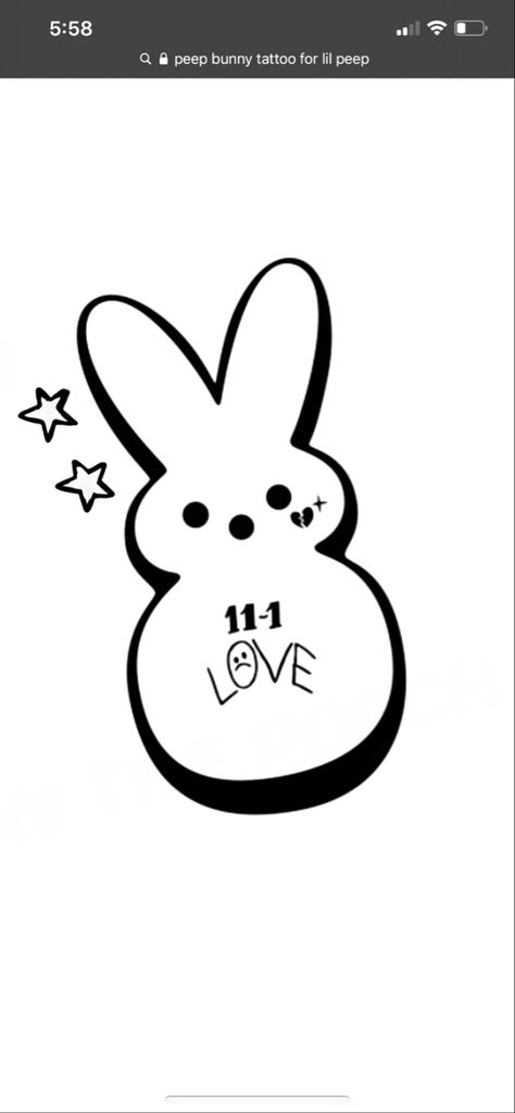 Lil Peep Coloring Page, Peep Tattoos Ideas, Lil Peep Peep Bunny, Peep Bunny Tattoo, Lil Peep Doodles, Lil Peep Drawing Easy, Lil Peep Drawing Ideas, Lil Peep Tattoo Ideas, Lil Peep Drawing