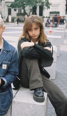 Skandinavian Fashion, Grunge Hair, 가을 패션, Mode Vintage, Mode Inspiration, Looks Vintage, Hairstyles With Bangs, Look Fashion, 90s Fashion