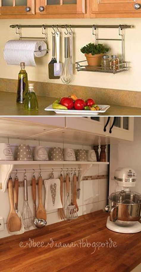 These kitchen countertop organization ideas are super genius! Must check out post if you need an instant motivation to organize your kitchen countertop. #kitchen #organization #organizing Kitchen Countertop Organization Ideas, Apartment Kitchen Organization, Diy Kitchen Hacks, Organiser Cucina, Kitchen Countertop Organization, Kitchen Counter Organization, Clutter Free Kitchen, Kitchen Ikea, Declutter Kitchen