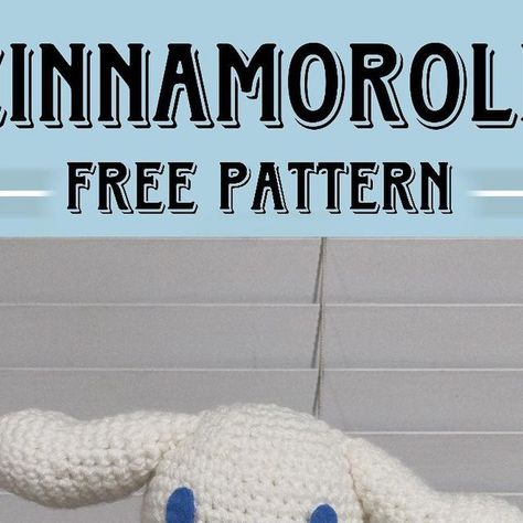 Amurguri Crochet, Cinamoroll Crochet Pattern Free, Cinamoroll Crochet Pattern, Cinnamoroll Crochet Pattern Free, Crochet Cinnamoroll Free Pattern, Cinnamoroll Crochet Pattern, Crochet Cinnamoroll, Cinnamoroll Pattern, Projek Mengait