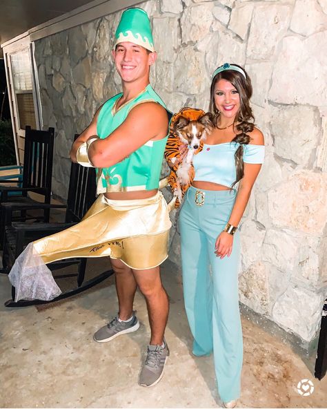 Jasmine And Genie Costume, Genie Costume, Halloween 2017, Princess Jasmine, Festival