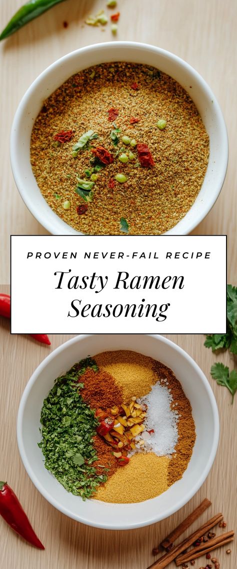 Image for Tasty Ramen Seasoning Beef Ramen Noodle Recipes Soups, Homemade Ramen Seasoning, Ramen Seasoning Recipe, Quick Ramen, Ramen Seasoning, Homemade Ramen, Seasoning Recipe, Cozy Dinner, Ramen Recipes