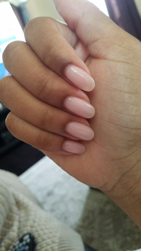 Pink Sns Nails, Nail Sns, Opi Bubble Bath Gel, Pink Sns, Nails By Skin Tone Range, Nails On Dark Skin, Blush Nail, Opi Bubble Bath, Light Pink Nails