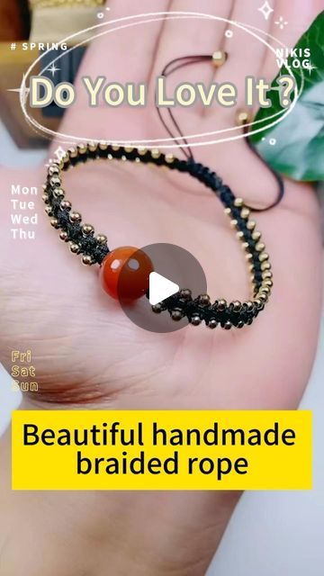 btyhjewelry on Instagram: "Make a beautiful handmade braided rope bracelet #fyp #foryou #handmade #tutorial #bracelet" Rope Bracelets Tutorial, Handmade Tutorial, Braided Rope Bracelet, Jewelry Knots, Braided Rope, Macrame Jewelry, Bracelet Tutorial, Diy Schmuck, Suncatchers