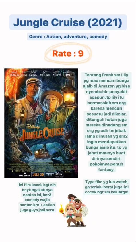 Rekomendasi Film Disney, Film Rekomendasi, Film Action, Film Recommendations, Playlist Names, Playlist Names Ideas, Jungle Cruise, Film Genres, Names Ideas