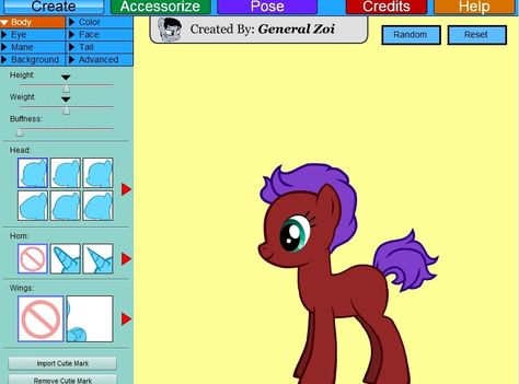 My Little Pony maker Hulk Character, Pony Creator, Character Types, Mlp Characters, Character Maker, Character Creator, My Little Pony Characters, Mlp Pony, Science Fiction Tv