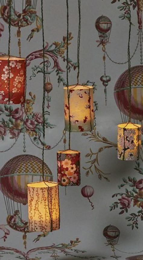 Fabric Lantern, Diy Lampe, Diy Lanterns, Deco Boheme, Beautiful Wallpapers Backgrounds, Let There Be Light, Paper Lanterns, Dream House Decor, Design Solutions