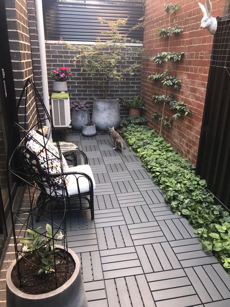 Ikea Runnen decking Ikea Runnen Patio, Ikea Outdoor Flooring Ideas, Ikea Patio Tiles, Temporary Decking, Runnen Ikea Ideas, Ikea Patio Flooring, Ikea Runnen Decking, Ikea Garden Decking, Runnen Floor Decking Ikea Hacks