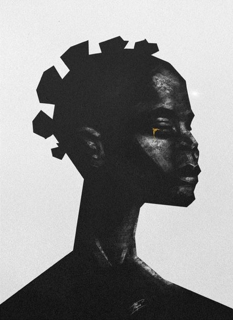 Black Movement Art, Black Representation Art, Black Artwork Aesthetic, Afro Futurism Aesthetic, Afro Futurism Art, Apartment Artwork, African Drawings, Paint Pictures, Monochrome Posters