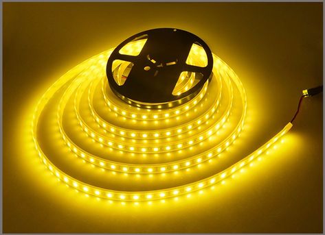 Yellow Led Lights Bedroom, Gudetama Room, Yellow Led Lights, Flexible Led Light, Led Lighting Bedroom, Lighting Decoration, Future Room, Yellow Room, Black Room