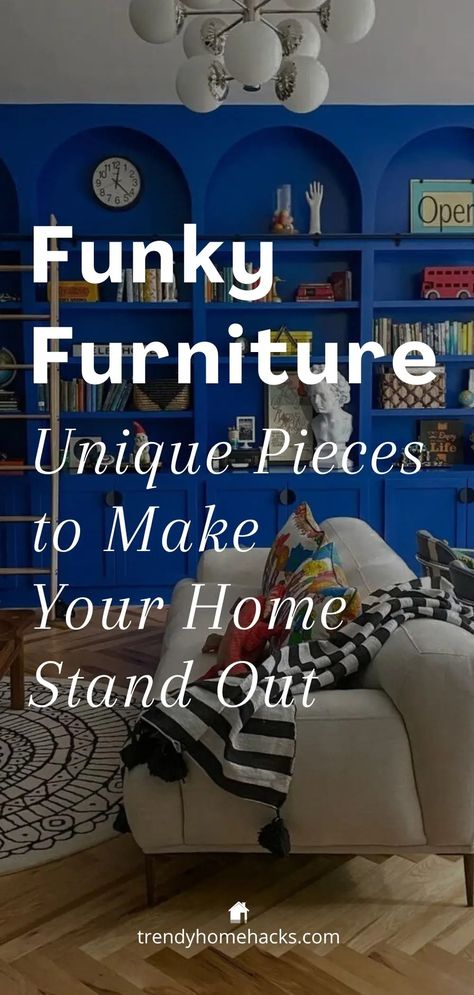 Funky Furniture: Unique Pieces to Make Your Home Stand Out Unusual Furniture Unique, Funky Sofa, Quirky Furniture, Weird Furniture, Unusual Furniture, Artistic Furniture, Art Furniture Design, Furniture Unique, Funky Home