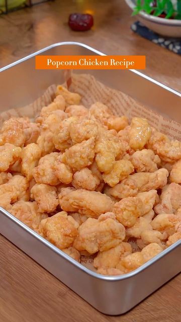 Chicken Popcorn, Popcorn Chicken Recipe, Fried Chicken Recipe, Popcorn Chicken, Quick Snacks, Chinese Food, Chicken Recipe, Fried Chicken, Asian Recipes