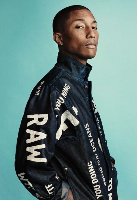 Raw for the Oceans campaign featuring Pharrell Williams Ocean Outfits, Foto Top, Photographie Portrait Inspiration, Denim Ideas, Photography Poses For Men, Pharrell Williams, 인물 사진, G Star Raw, Sustainable Clothing