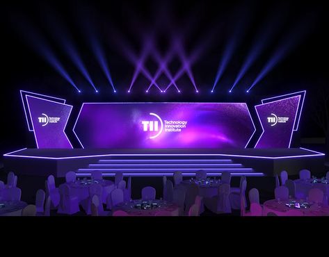 TIP Summit 2020 on Behance Futuristic Stage Design Ideas, Stage Set Up Events, Lighting Stage Design, Conference Set Design, Futuristic Stage Design, Led Screen Stage Design, Led Stage Design, Corporate Stage Design, Led Screen Design