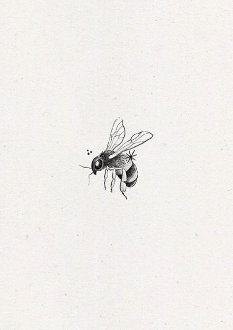 Bee Tattoo Linework, Flying Bee Tattoo, Little Bee Tattoo, Cute Bee Tattoo, Fine Line Bee Tattoo, Bees Tattoo, Honeybee Tattoo, Bee Tattoo Design, Bumblebee Tattoo