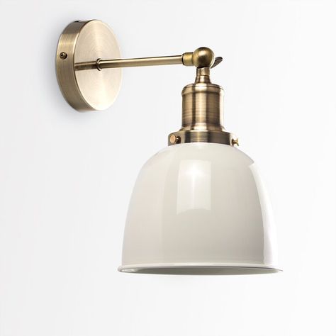 Brambly Cottage Gira 1-Light Armed Sconce & Reviews | Wayfair.co.uk Wall Light Fittings, Brass Wall Light, Indoor Wall Lights, Filament Bulb, Led Wall Lights, Light Fittings, Vintage Industrial, Kitchen Lighting, Home Lighting