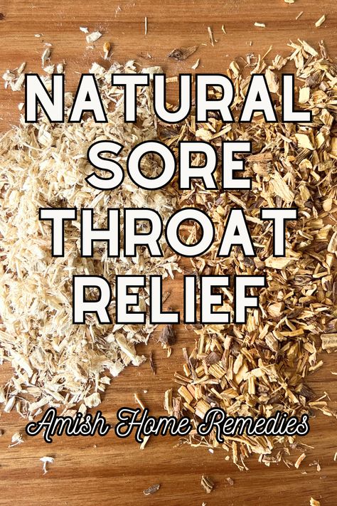 Soothe a sore throat naturally with these easy Amish home remedies. Simple ingredients like honey, ginger, marshmallow root, and licorice root help coat the throat, reduce inflammation, and provide lasting relief. These old-fashioned remedies offer a safe and gentle way to ease throat pain without relying on medication. Home Remedies Ear Ache, Sore Throat Remedies For Adults, Marshmallow Root Tea, Soothe A Sore Throat, Home Remedies For Sore Throat, Cough Syrup Recipe, Throat Relief, Amish Home, Natural Remedies For Sore Throat