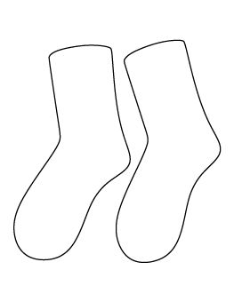 Socks Pattern Sock Template Free Printable, Printable Socks Template, Dr Seuss Socks, Odd Socks Day, Sock Template, Doodle Template, Patterning Kindergarten, Sock Tattoo, Socks Drawing