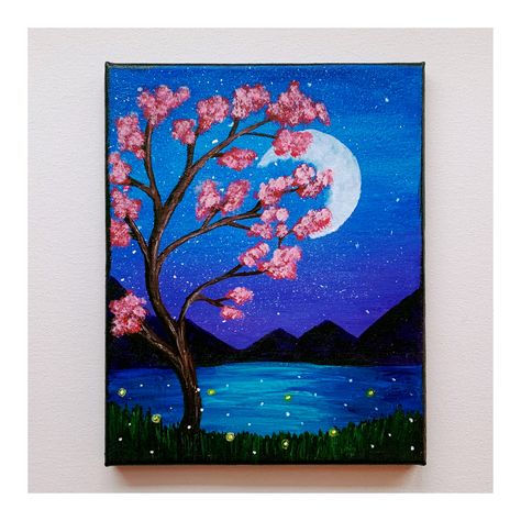 Moon And Flowers, Chalk Pastel Art, Oil Pastel Drawings Easy, Modern Art Canvas Painting, Soft Pastel Art, Butterfly Art Painting, Moon Water, Boho Art Drawings, Tree Flowers