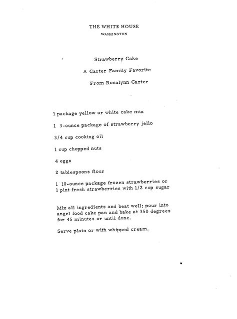 X Angel Food Cake Pan, Strawberry Cake Recipes, Carter Family, White Cake Mixes, Cake Mix Recipes, Angel Food Cake, National Archives, Frozen Strawberries, Drinks Alcohol Recipes