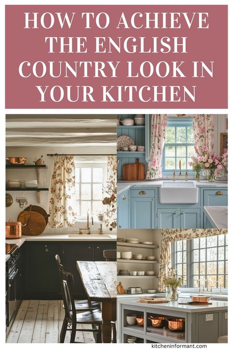 English Country Kitchen, English Country Decor, Kitchen Color, Feels Like Home, Cozy Space, Kitchen Style, Country Kitchen, Country Cottage, Classic Elegance