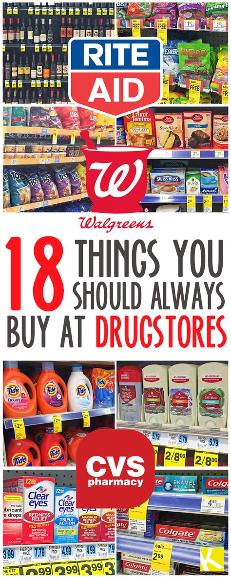 18 Shocking Things You Should Always Buy at Drugstores Couponing For Beginners, Extreme Couponing, The Krazy Coupon Lady, Krazy Coupon Lady, Budget Saving, Shopping Coupons, Frugal Tips, Budgeting Money, Financial Tips